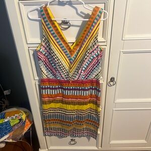 London Times Multicolor Check Dress